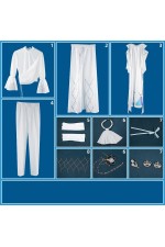 2XXT Cosplay Vtuber Virtual YouTuber Kanae 8th Anniversary CELESTIAL White Cosplay Costume